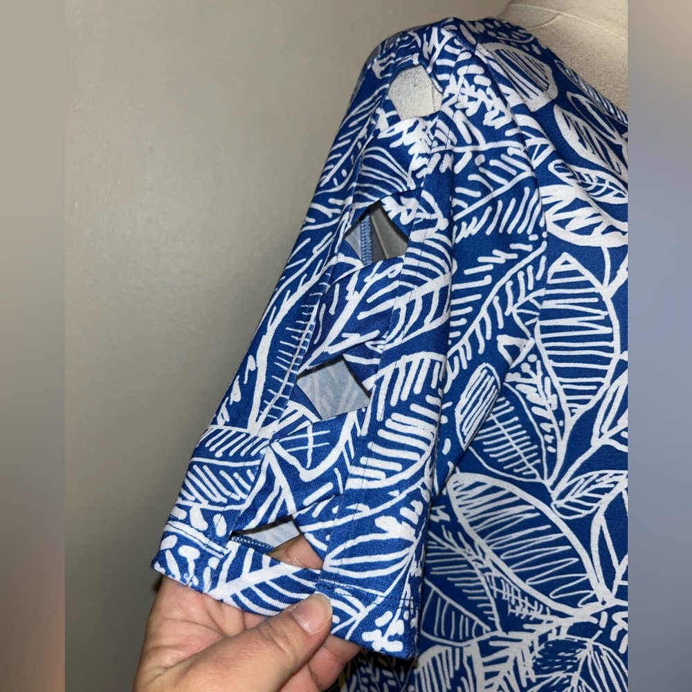 💙🩵♦️NWT Ruby Rd. Tropical Dress🩵💙 - Picture 4 of 12